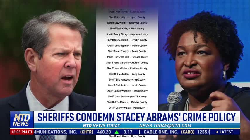Sheriff's Condemn Stacey Abrams' Crime Policy