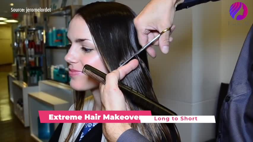 Extreme Hair Makeover Long to Short 