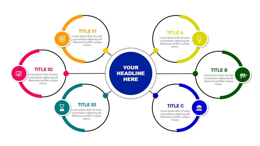 7 Circle Infographic PowerPoint Template