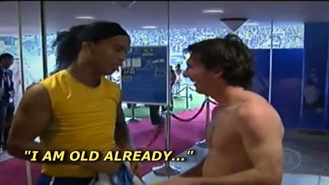 The Last Time Messi & Ronaldinho Met on a Match 👑👑