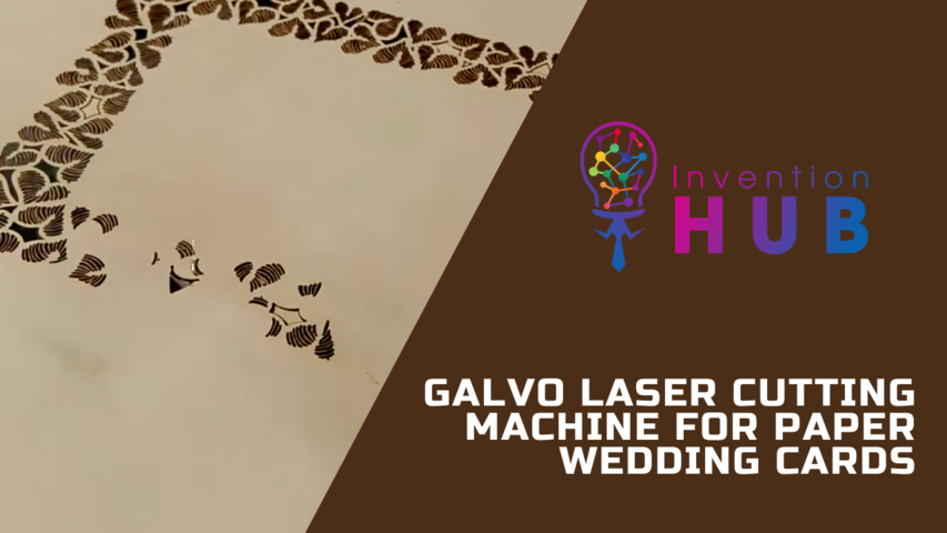 Galvo laser cutting machine for paper wedding cards