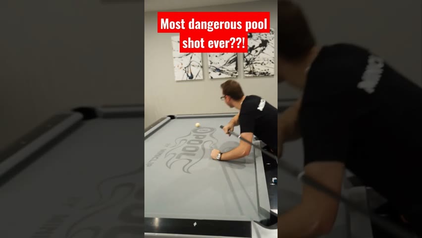 Most Dangerous Pool Shot Ever?!