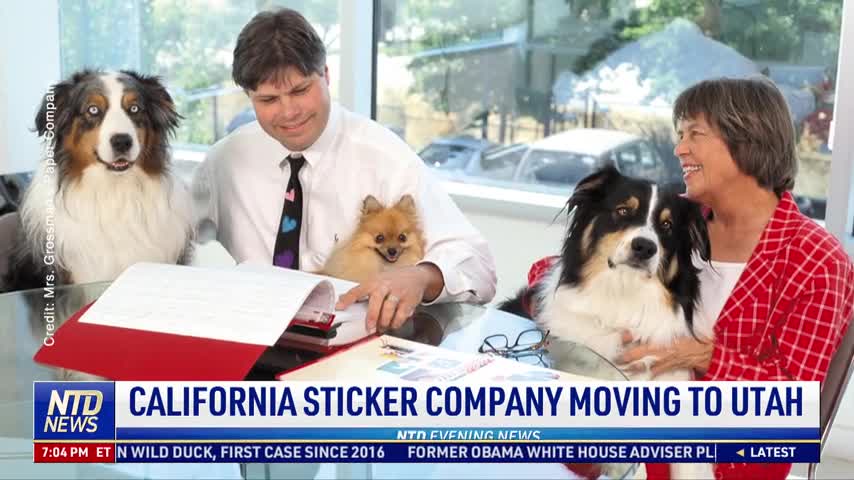 California Sticker Company Moving to Utah