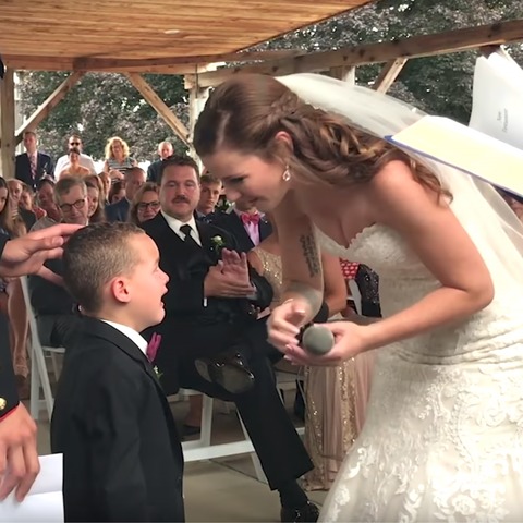 Bride Pauses Wedding To Honor Stepson