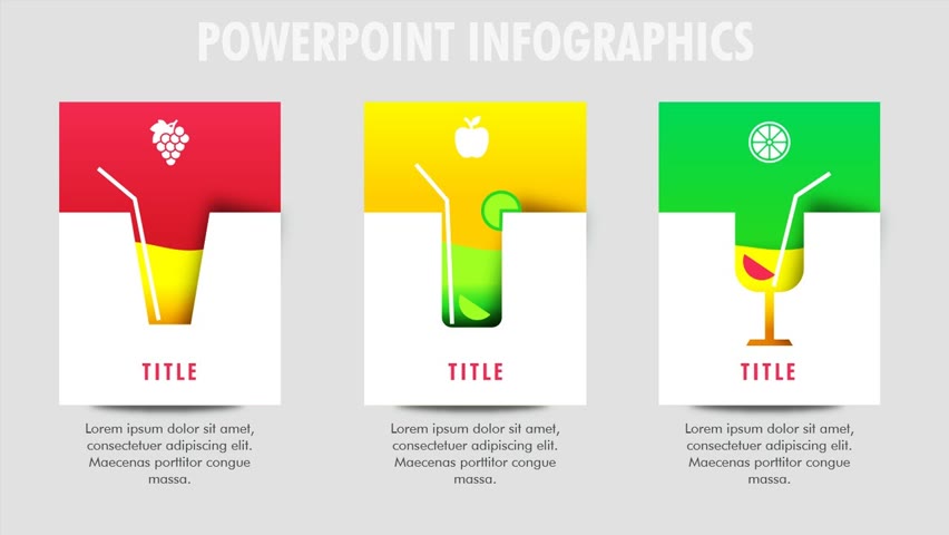 Create Juice Poster Design Slide in PowerPoint. Tutorial No.: 945