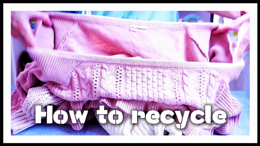 How to recycle old sweater as a warm present 🎁🎁🎁