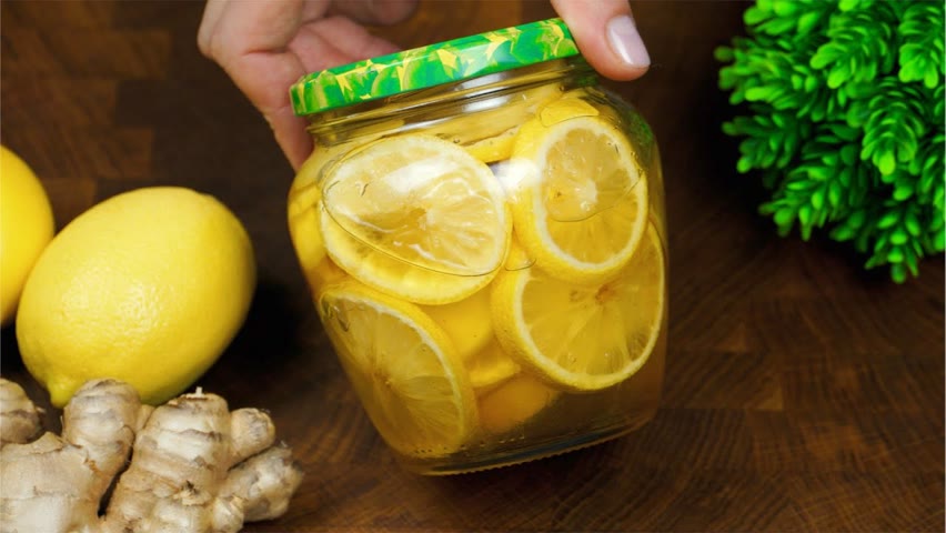 Lemon and ginger in a jar for strong immunity, and against colds! Here's how to use it at home
