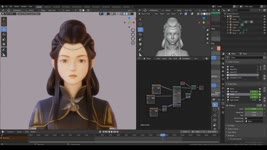 Blender 3D game character creation - Timelapse