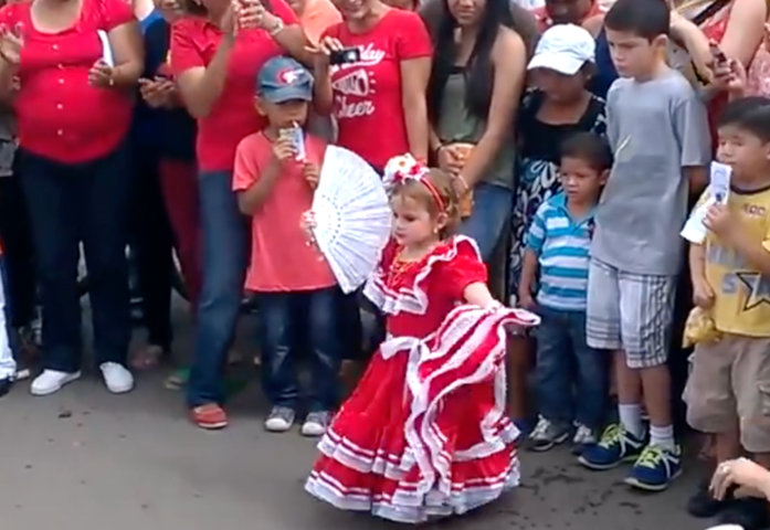 Adorable Little Duo In Traditional Dancing