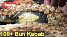 Special Egg Burger | Super Fast Cooking Skills | 100+ Bun Kaba Street Food Karachi