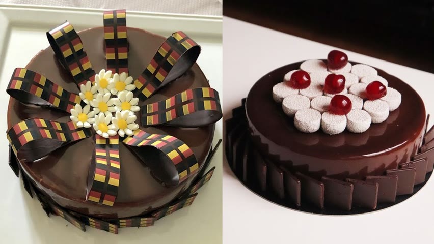 Easy Fancy Chocolate Cake Decorating Ideas | So Yummy Chocolate Birthday Cake Design