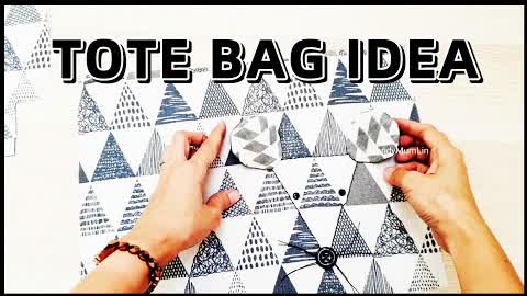 DIY TOTE BAG IDEA┃HandyMumLin Sewing Project