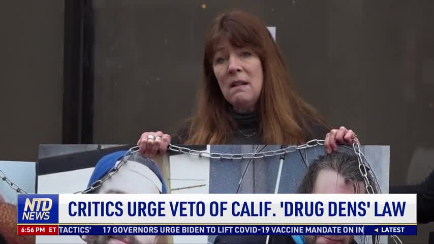 Critics Urge Veto of California 'Drug Dens' Law