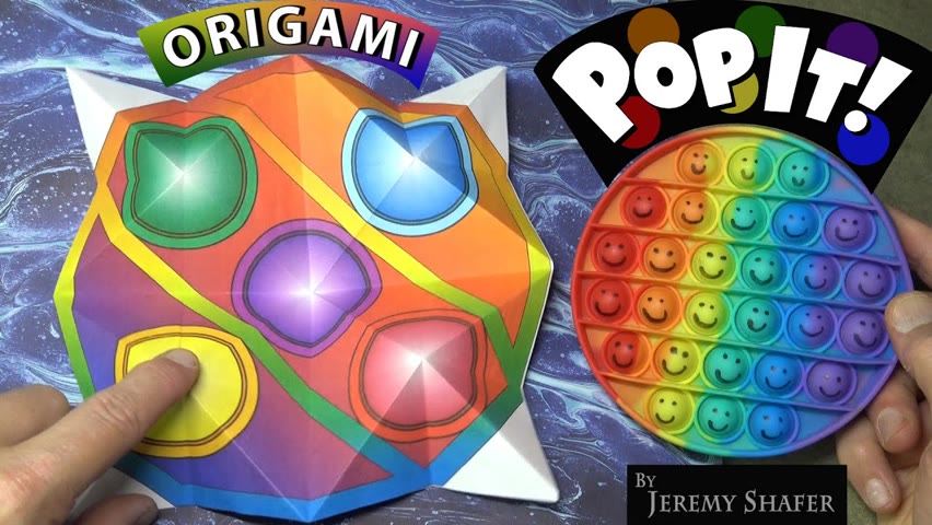 Origami Pop It! 🔴🟠🟡🟢🔵🟣  DIY Simple Dimple