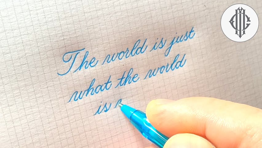 SUPER SATISFYING Handwriting with a GEL PEN and a BALLPOINT pen