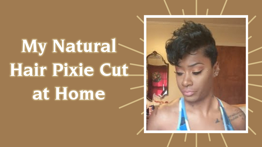 How to CUT CURL AND STYLE My Natural Hair Pixie Cut at Home
