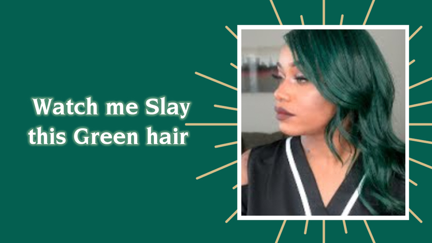 Watch me Slay this Green hair | Human Hair 360 wig ft. Bestlacewigs