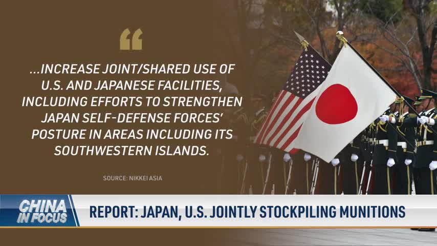 Report: Japan, US Jointly Stockpiling Munitions