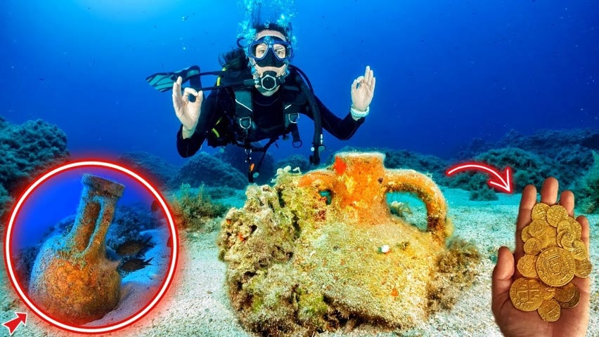 I Found 5 Mysterious Treasures Underwater in the Ocean! ( Underwater Treasure Hunt )