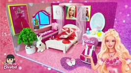 BARBIE BEDROOM | DIY Miniature Dollhouse | Miniature Bedroom