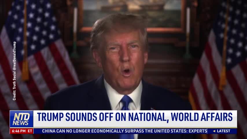 Trump Sounds Off on National and World Affairs