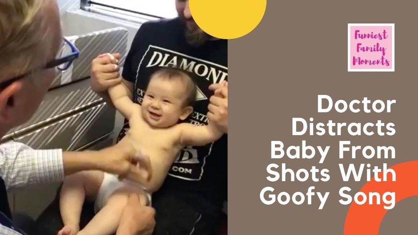 Doctor Distracts Baby From Shots With Goofy Song
