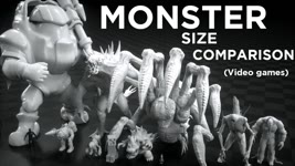 (Video game) MONSTERS Size COMPARISON 👹 3D Animation