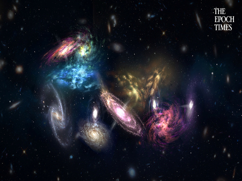 Astronomers discover 14 galaxies poised to collide and form colossal cluster.mp4