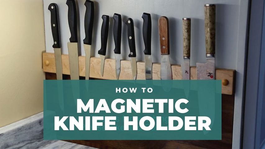 DIY Magnetic Knife Holder