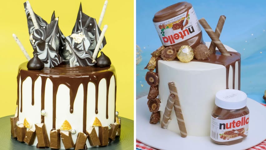 Fancy Chocolate Birthday Cake Recipe | Satisfying Cake Decorating Videos