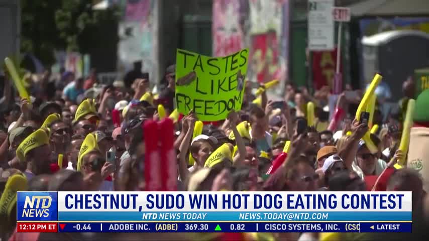 Chestnut, Sudo Win Hot Dog Eating Contest