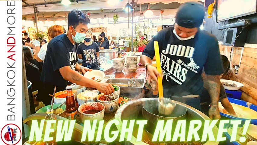 A NEW Night Market In BANGKOK Has Opened | Jodd Fairs RAMA IX