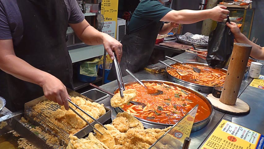 분식맛집 Popular Snack Shop (Spicy Rice Cake, Crispy Frying) - Korean Street Food