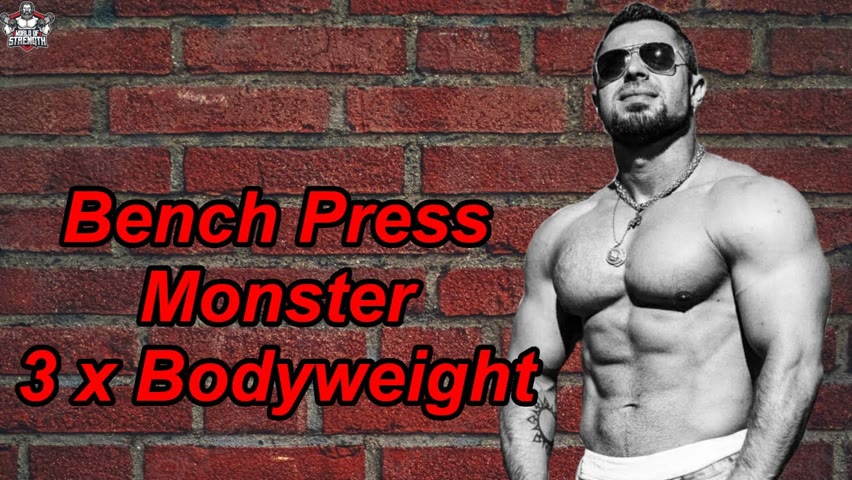 The Bench Press Monster Roman Eremashvili | 3 x Bodyweight