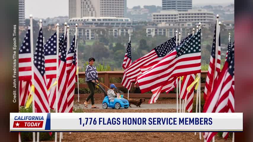 1,776 Flags Honor Service Members