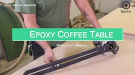 Epoxy Coffee Table Made From Beans