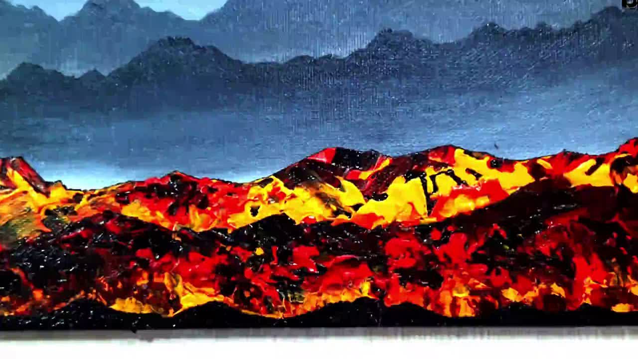 Shadow mountains/ Acrylic Painting