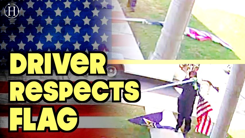 FedEx Driver Respects Flag | Humanity Life