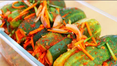 🥒 Korean Cucumber Kimchi Recipe (Oi-sobagi) 🥒 CiCi Li - Asian Home Cooking Recipes