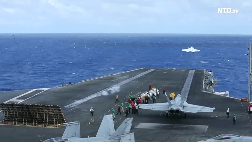 U.S. carrier navigates crowded waters as N.Korea tensions mount_NTD.mp4