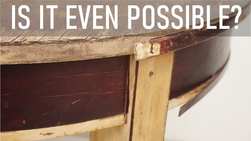 How to restore an old dining table