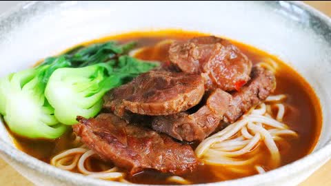 Spicy Red Braised Beef Noodle Soup Recipe #Shorts "CiCi Li - Asian Home Cooking"