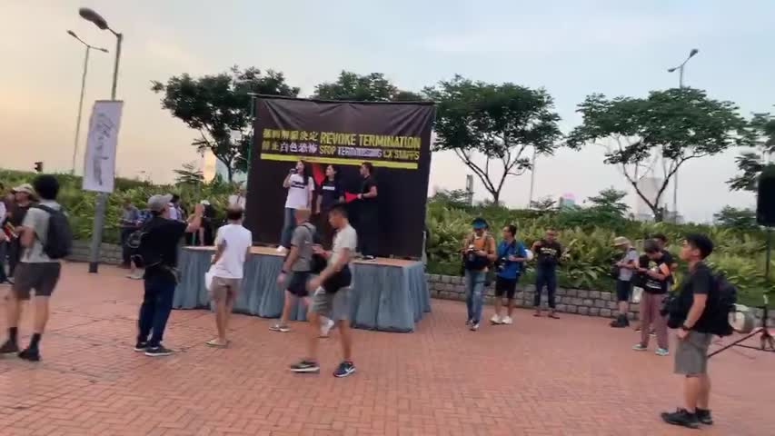 【直播】香港職工盟譴責國泰解僱員工遊行