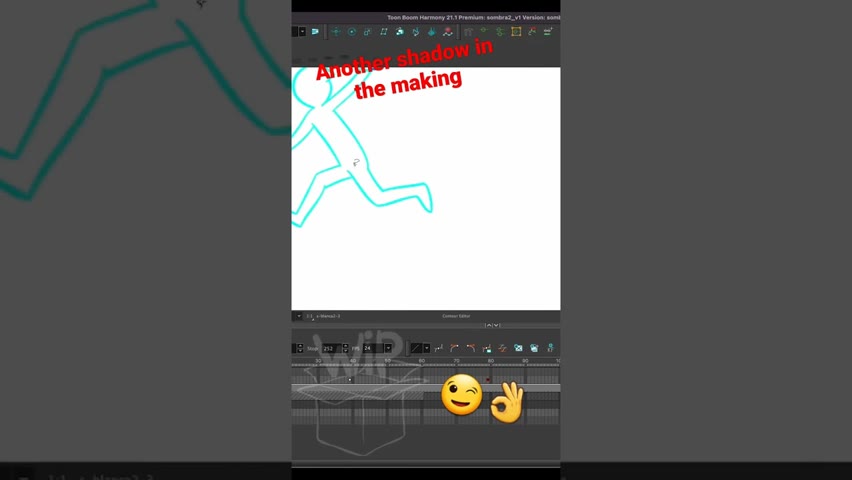 Another shadow in the making 😉👌 #wip #shadows #animation #toonboomharmony