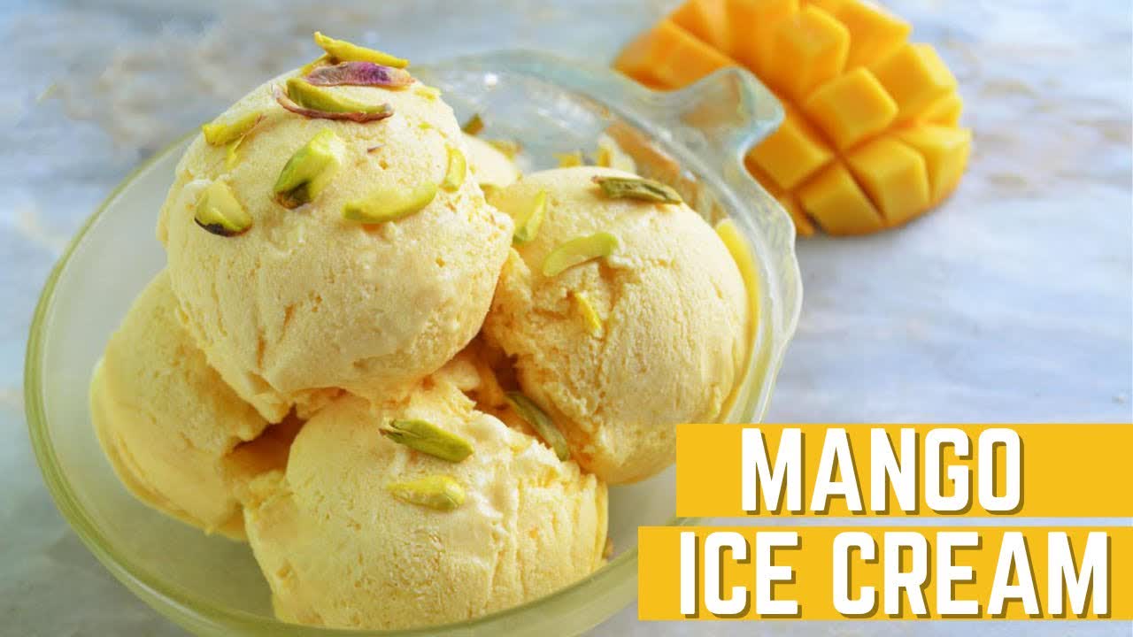 Mango Ice Cream Recipe - Homemade Ice cream | No Eggs | No Ice Cream Machine | Mamagician