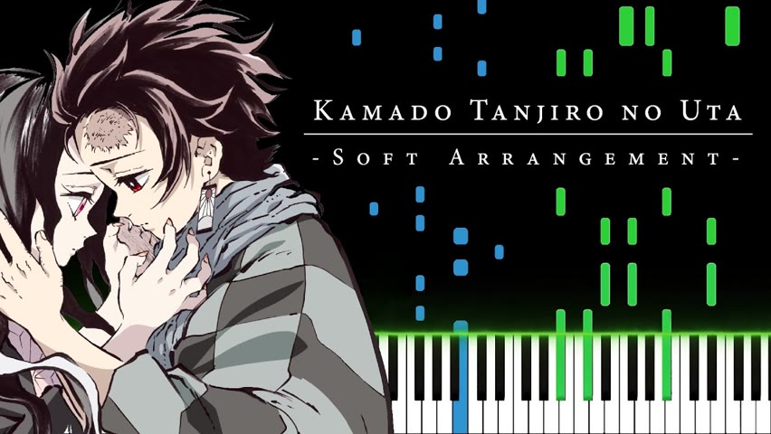 Kamado Tanjiro no Uta (Soft Arr.) - Demon Slayer: Kimetsu no Yaiba OST [Piano Tutorial]