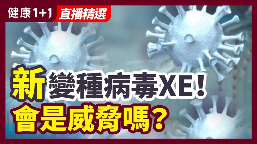 XE XD XF變種是什麼？新變種病毒XE，會是威脅嗎？| 健康1+1 · 直播