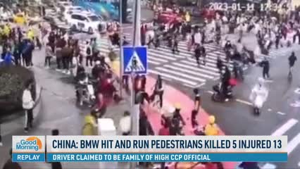 China: BMW Hit and Run Kills 5 Pedestrians, Injures 13