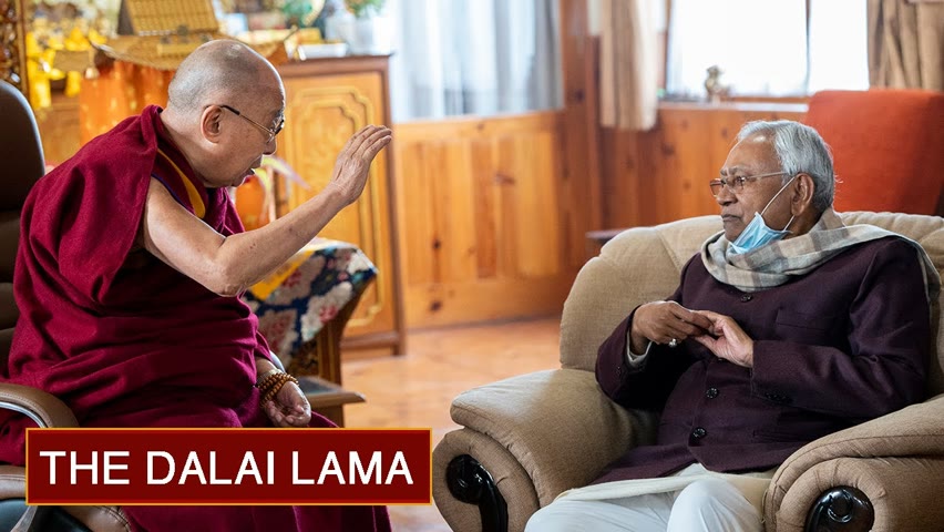 Bihar Chier Minister Nitish Kumar Meets His Holiness the Dalai Lama