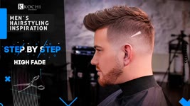 STEP BY STEP. Mid fade - Textured Quiff hairstyle. Haircutting tips & Tricks.